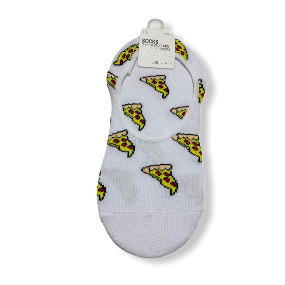 ❣️3/$15❣️ "PIZZA" Printed No Show Socks